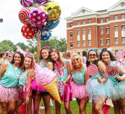 Sorority Bid Day Theme Candy Land