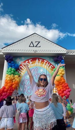 Sorority Bid Day Theme of Rainbow