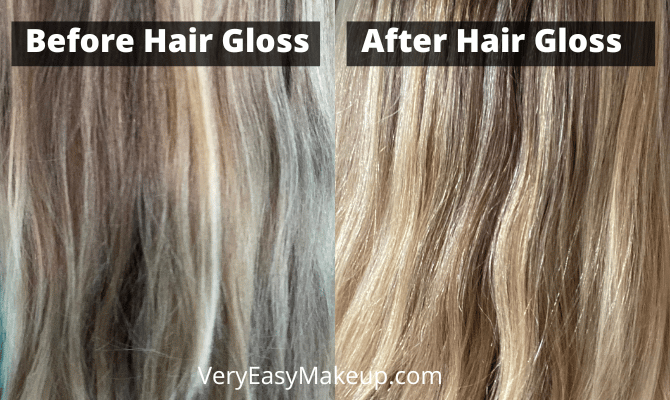 Before and After Hair Gloss Results
