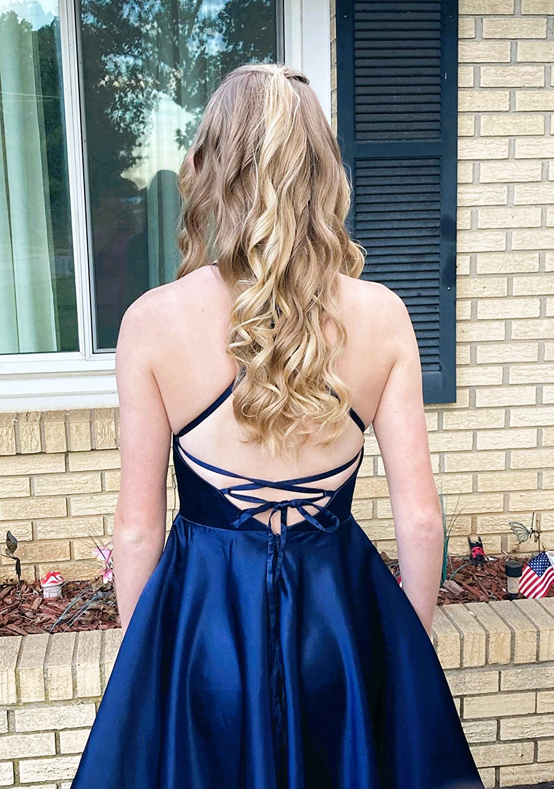 Hoco Dress with Lace Up Back