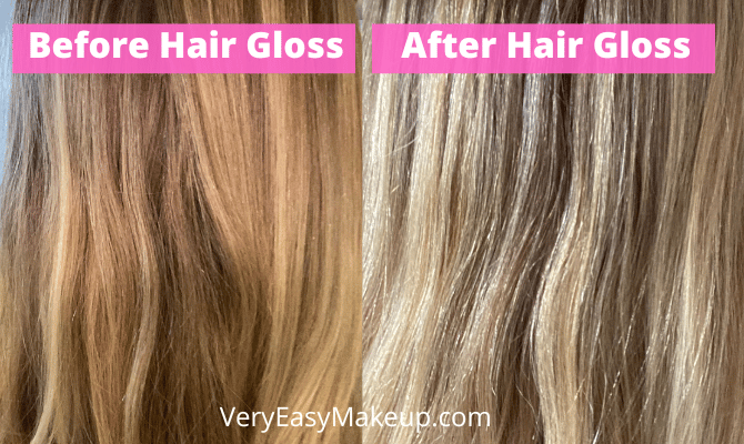 Redken Hair Gloss Before and After