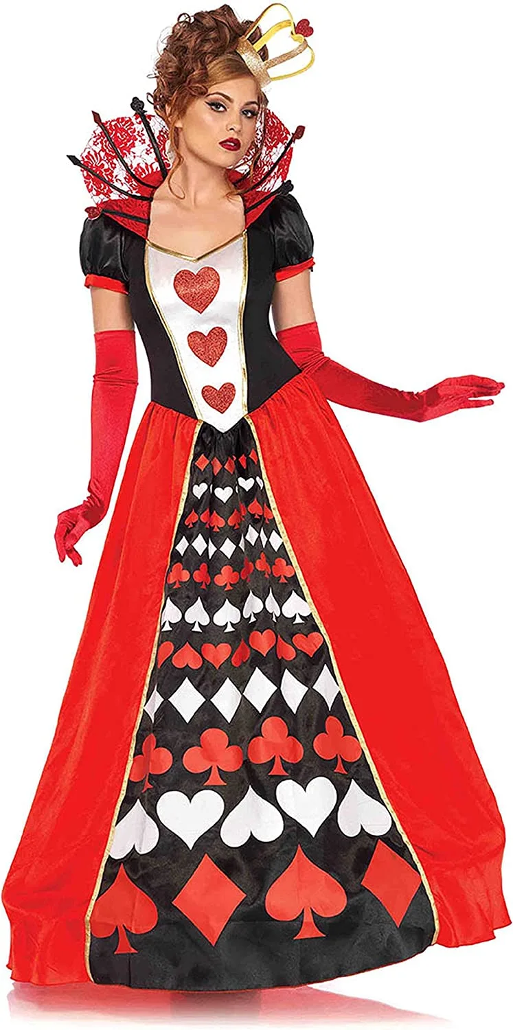 Queen of Hearts costume for women with red hair