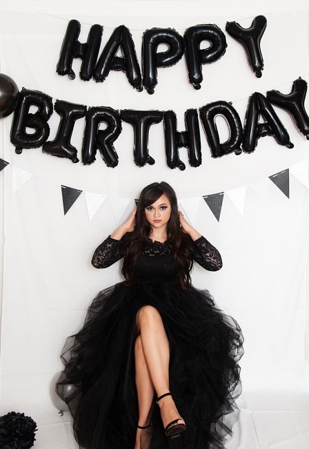 30th Birthday Photoshoot Black Dress