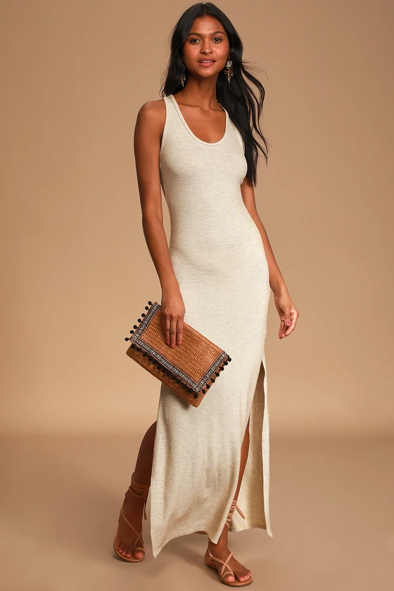 Beige Resort Wear Dress