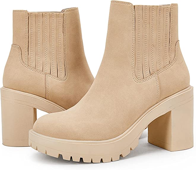 Chunky Block Heel Booties