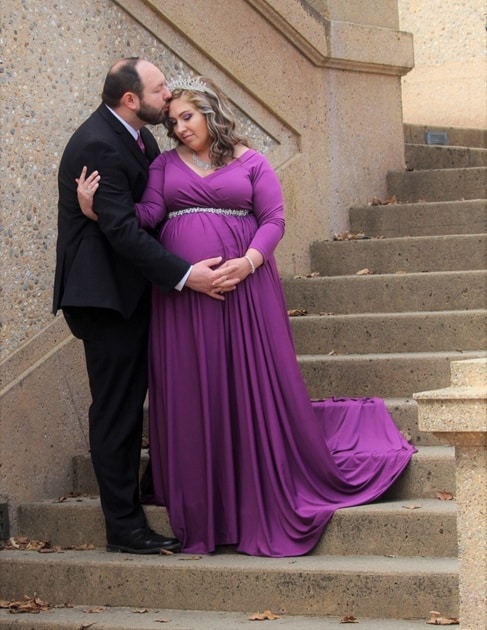 Couple Maternity Photoshoot with Crown