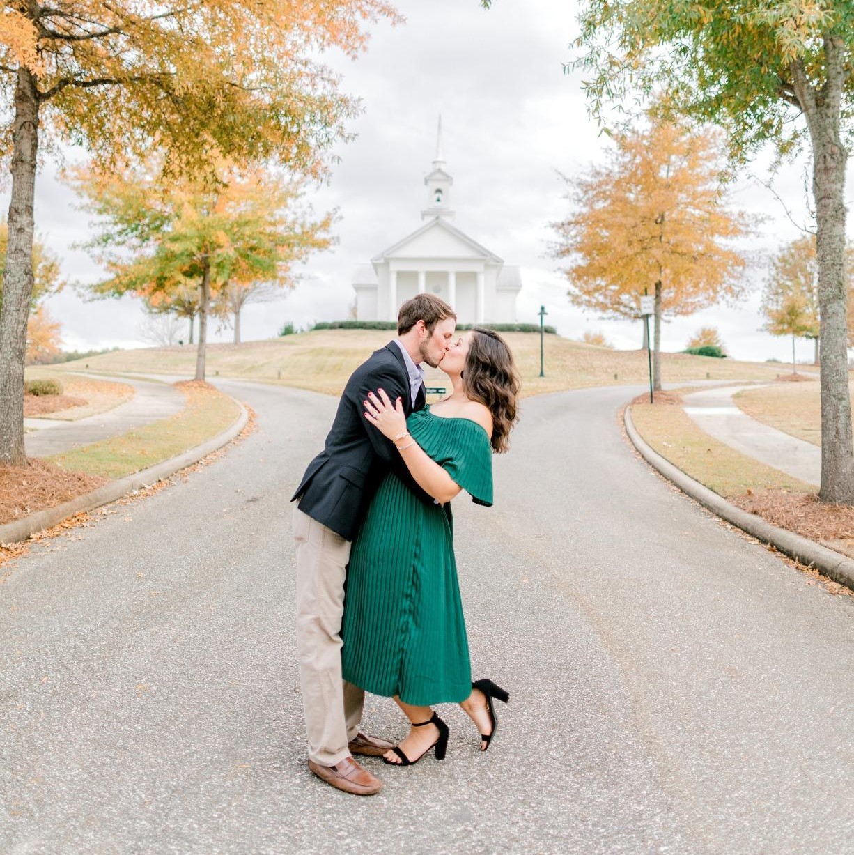 Fall Engagement Photoshoot Dress