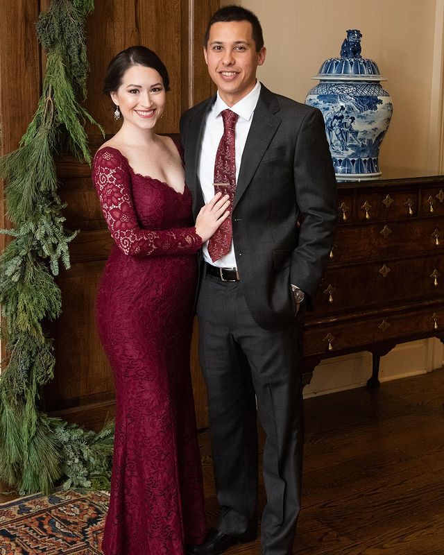 Maternity Christmas Party Dress and Maternity Winter Wedding Guest Dress