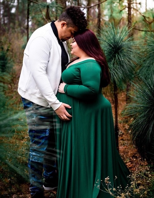 Maternity Couple Photos in the Woods