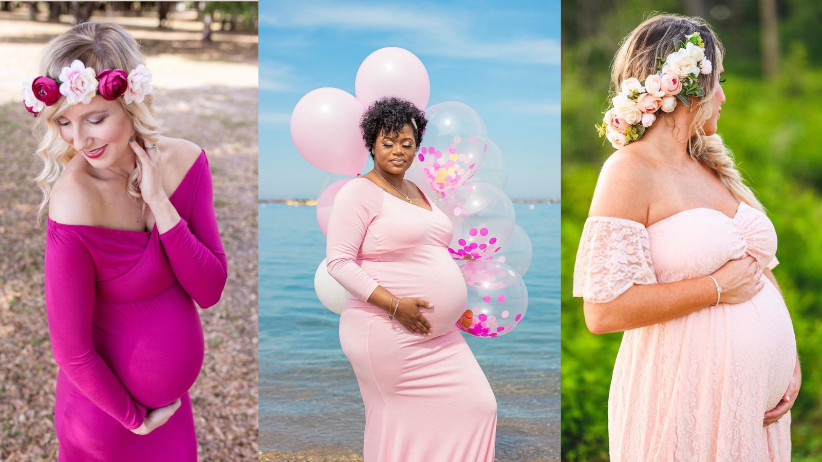 spring maternity photoshoot dresses