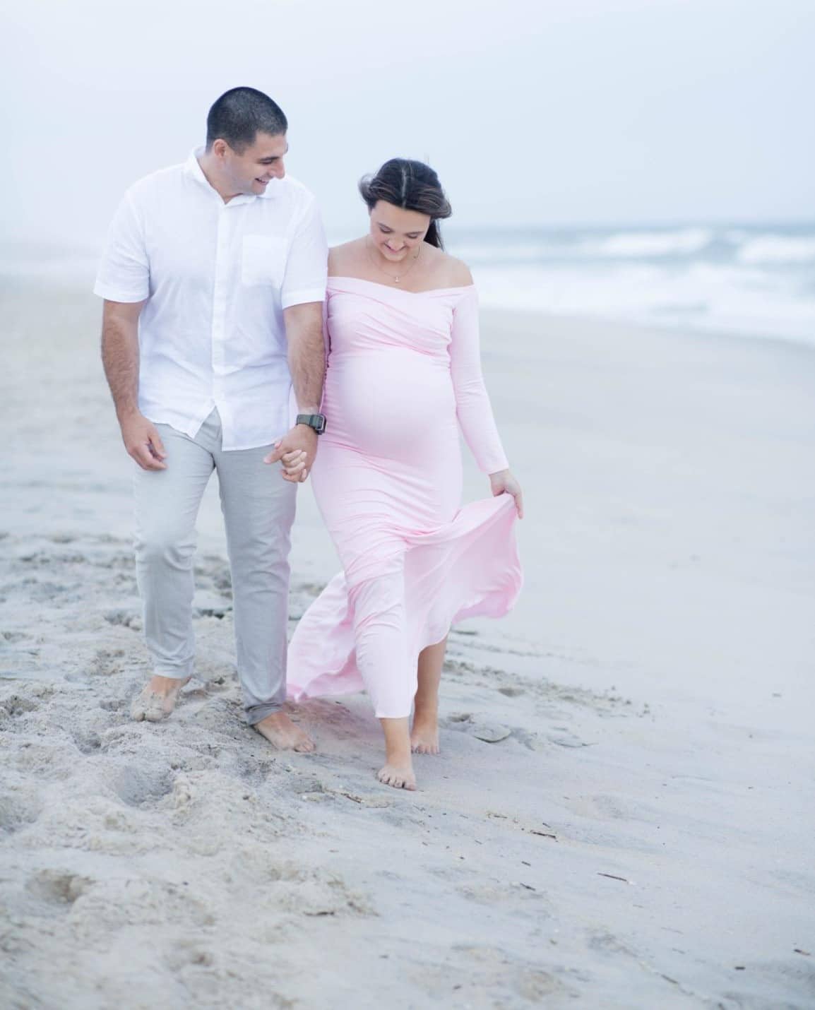 Beach Couple Maternity Photoshoot