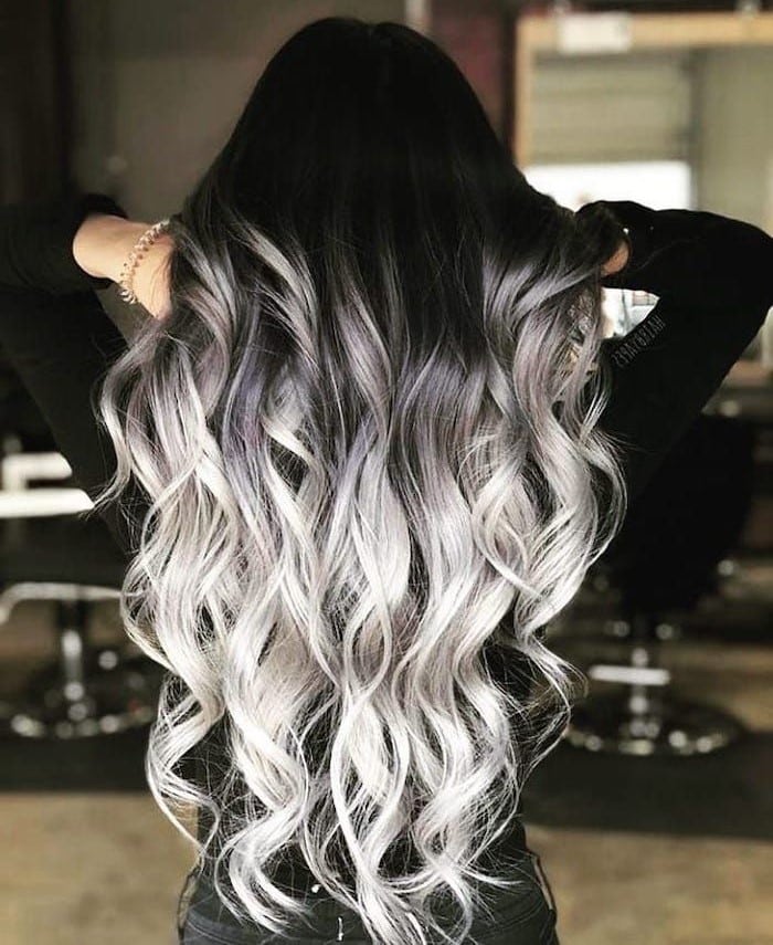 Black and Blonde Ombre Hair