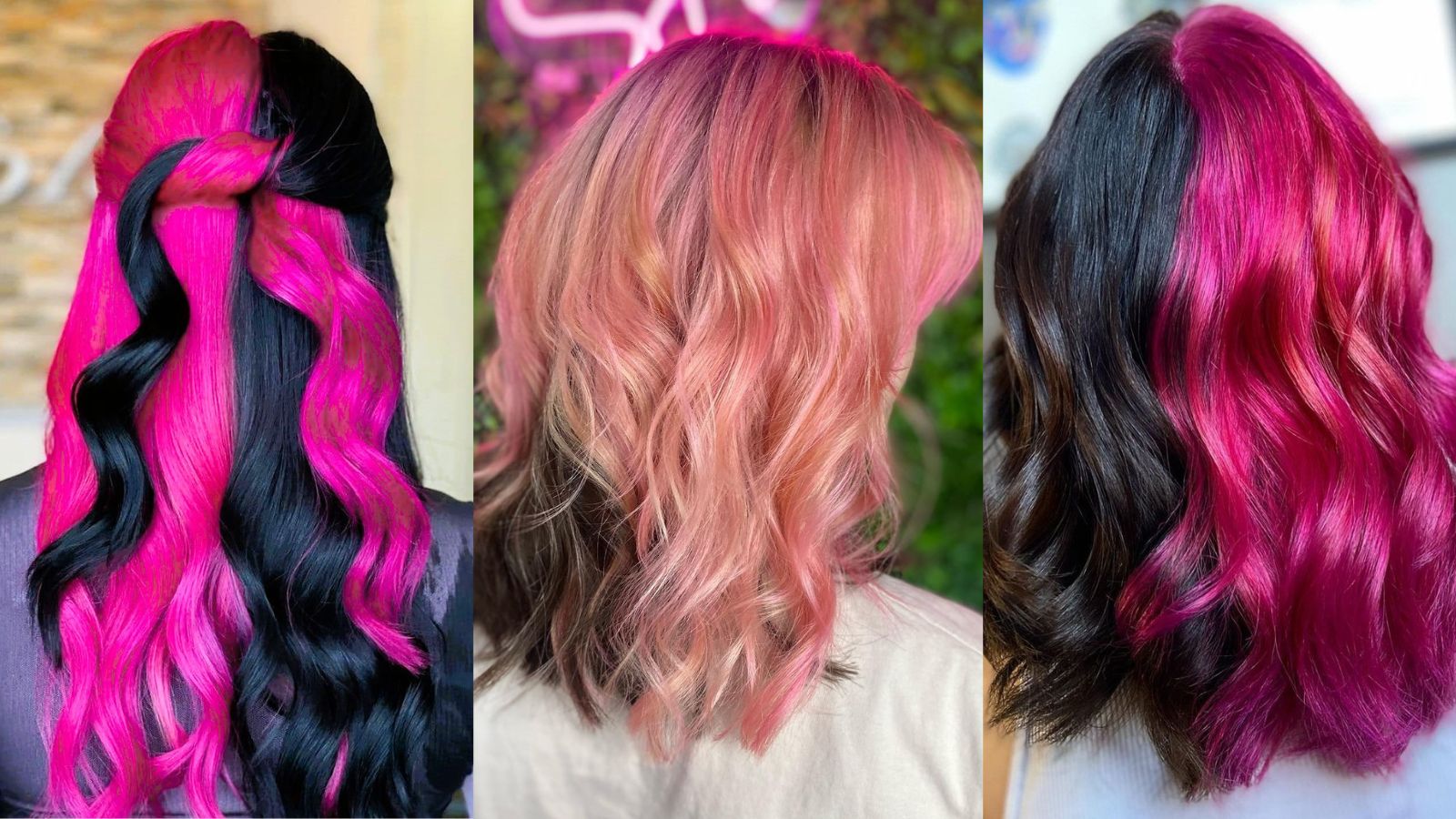 black and pink hair ideas