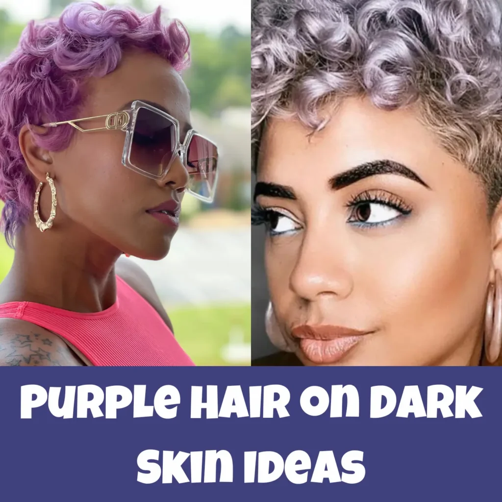 Purple Hair on Dark Skin Ideas