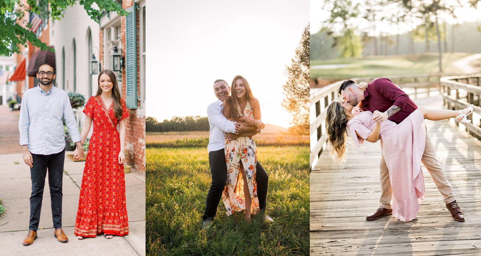 Summer Engagement Photo Outfits and summer engagement photo ideas
