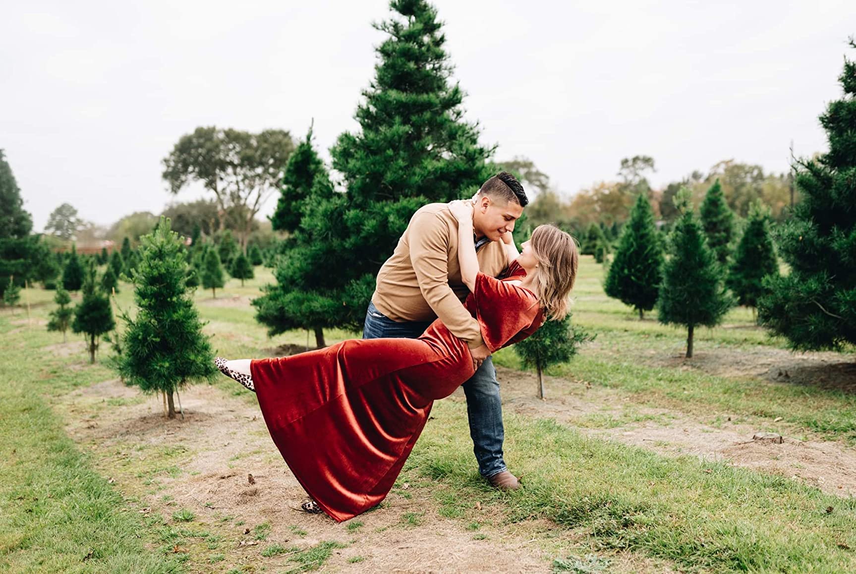 Winter Engagement Photoshoot Dress