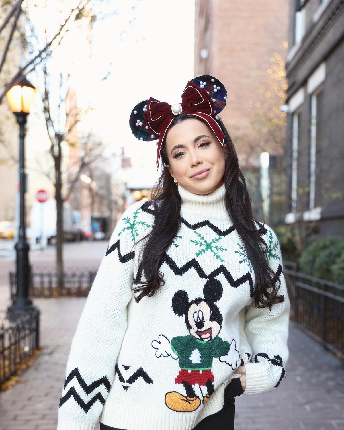 Disney Christmas Outfit with Mickey Sweater