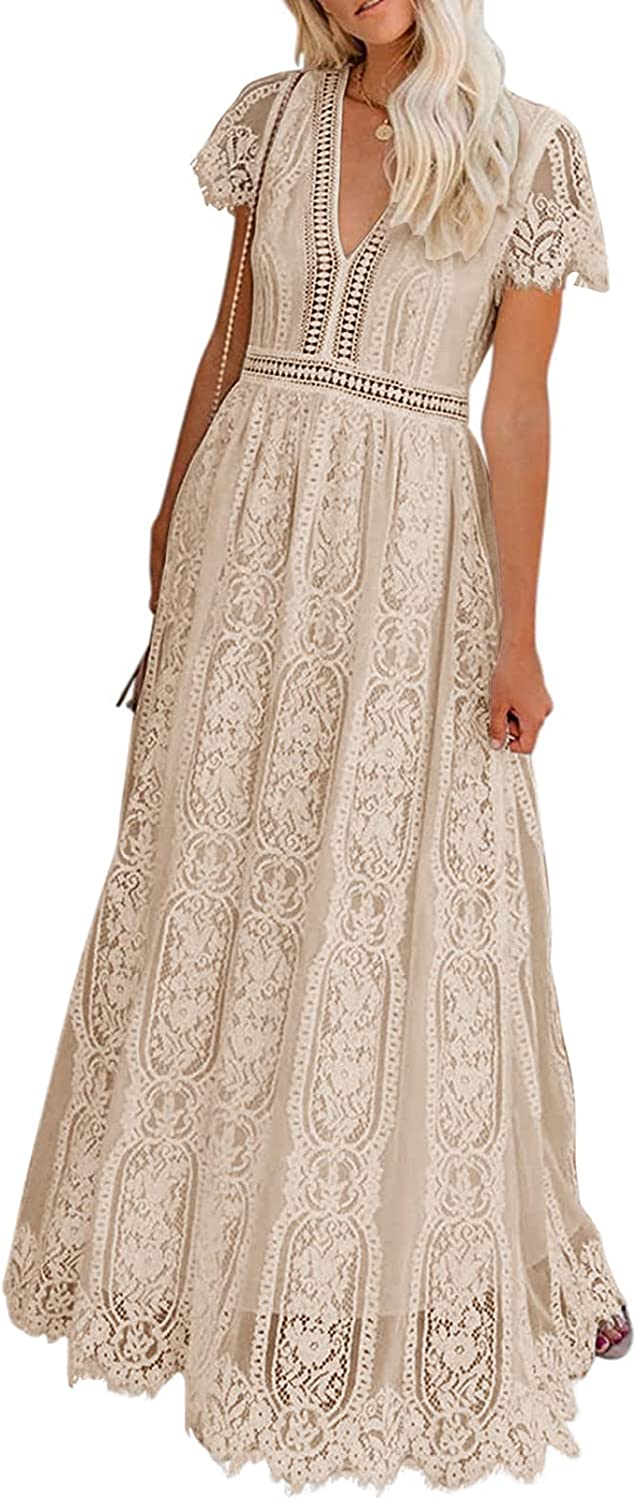 MEROKEETY cream boho dress on Amazon
