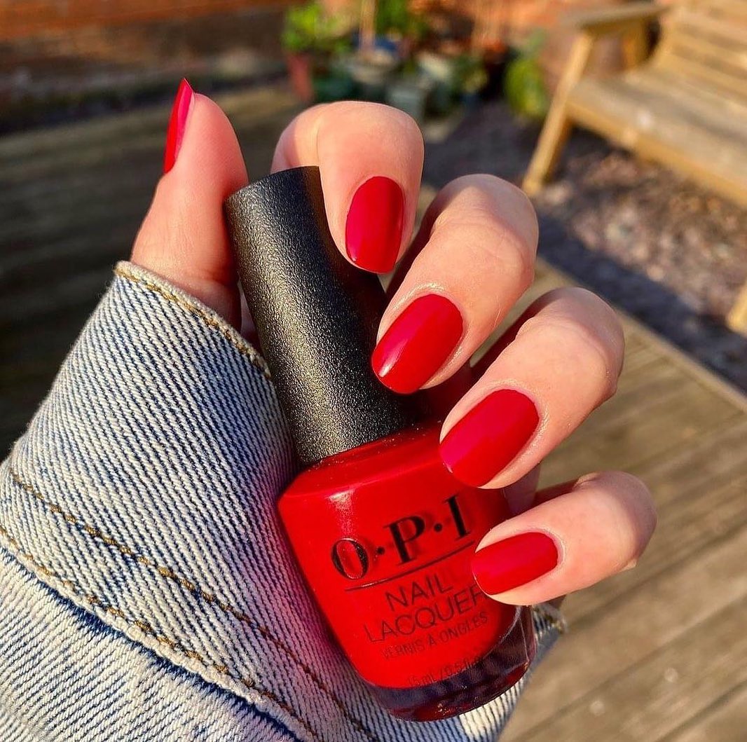 February nail polish big apple red