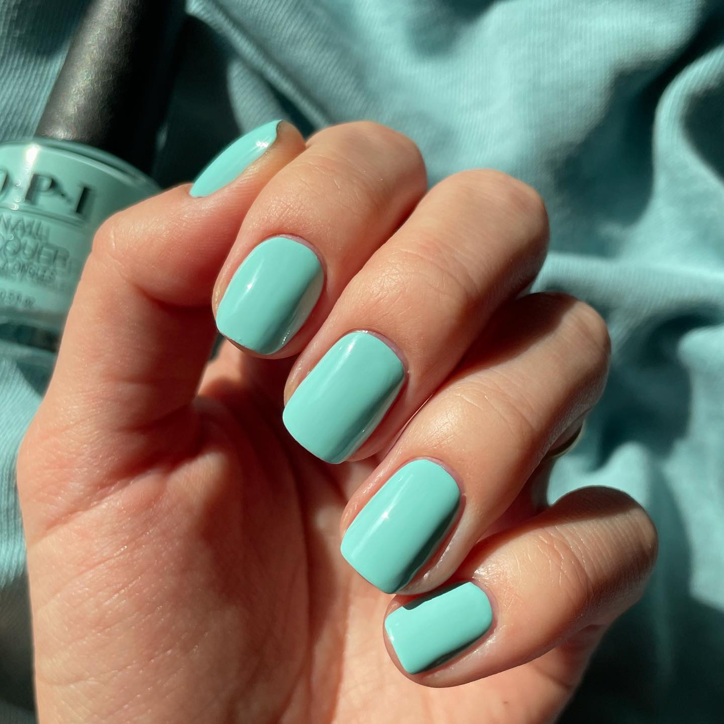 February nail polish light green