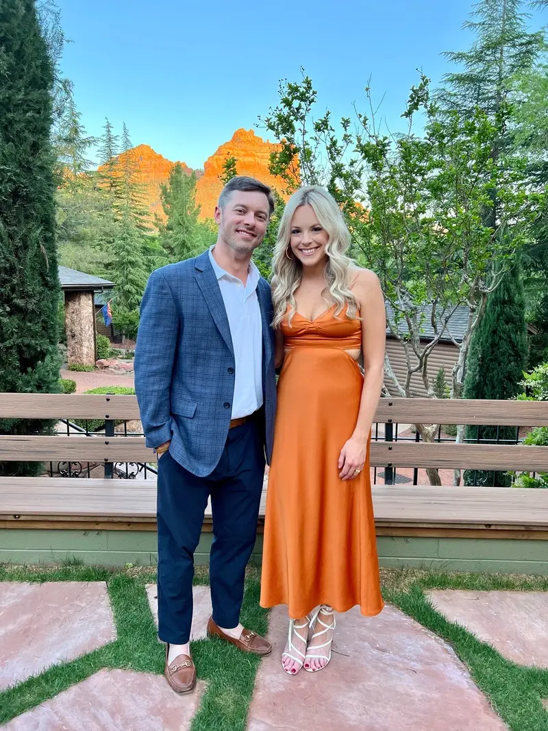 Orange Wedding Guest Dress