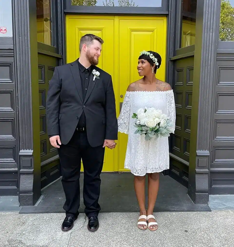 short wedding dress on Amazon