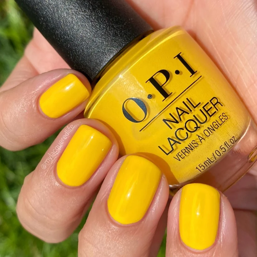 March nail color Bright yellow Exotic Birds Do Not Tweet
