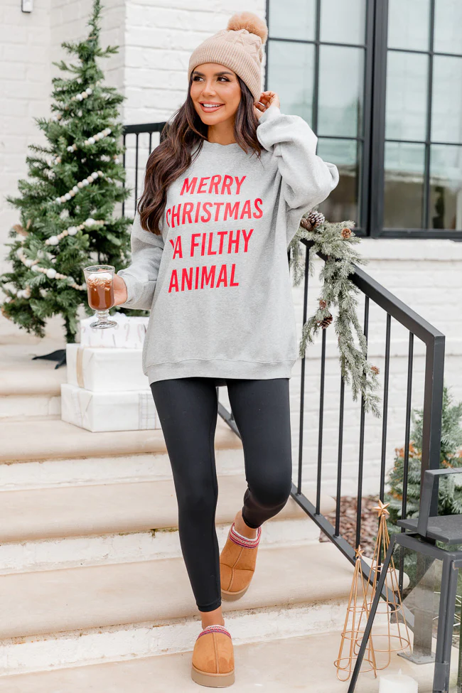 Merry Christmas Ya Filthy Animal sweater