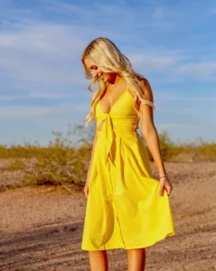 cute yellow summer dress on Amazon