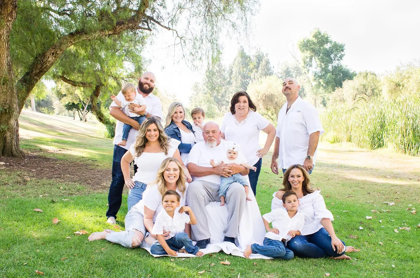 white summer family photoshoot outfits