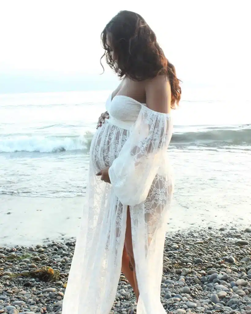 beach maternity photoshoot dress on Amazon