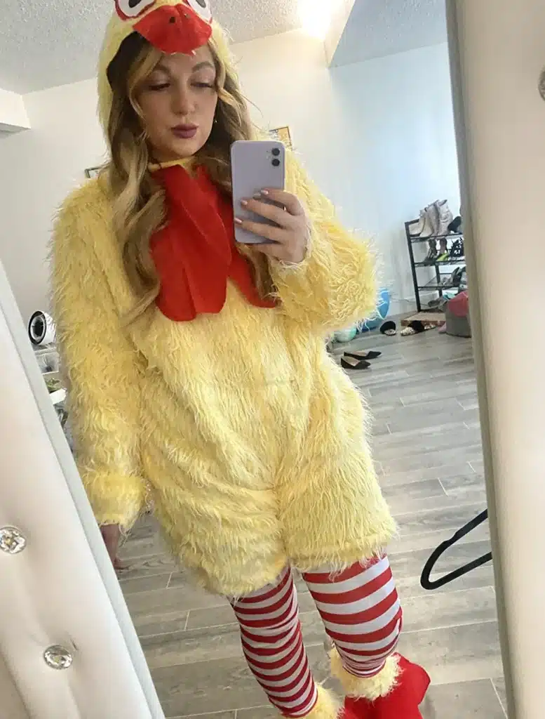 creative Halloween costume chicken