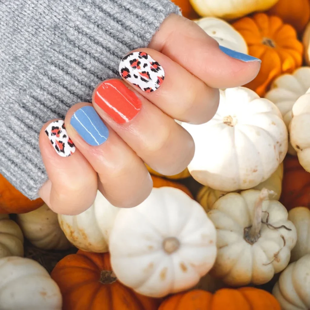 fall short nail designs + Cheetah nail ideas