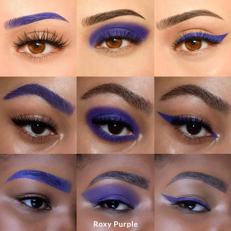 how to get purple eyebrows