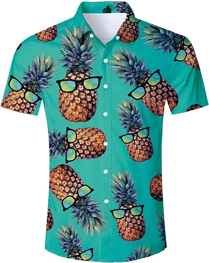 men's shirt with pineapples