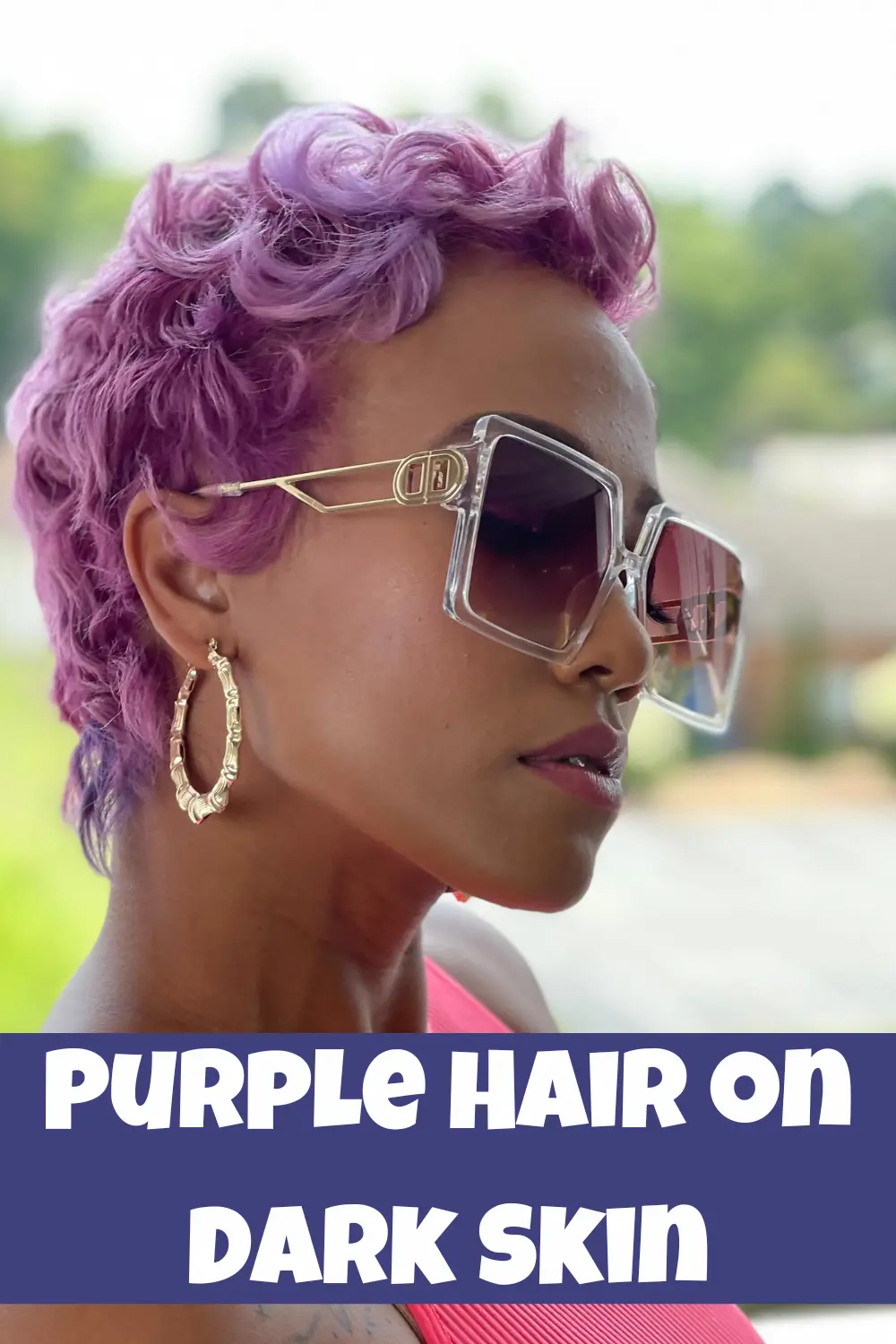 Amazing Purple Hair on Dark Skin Ideas.