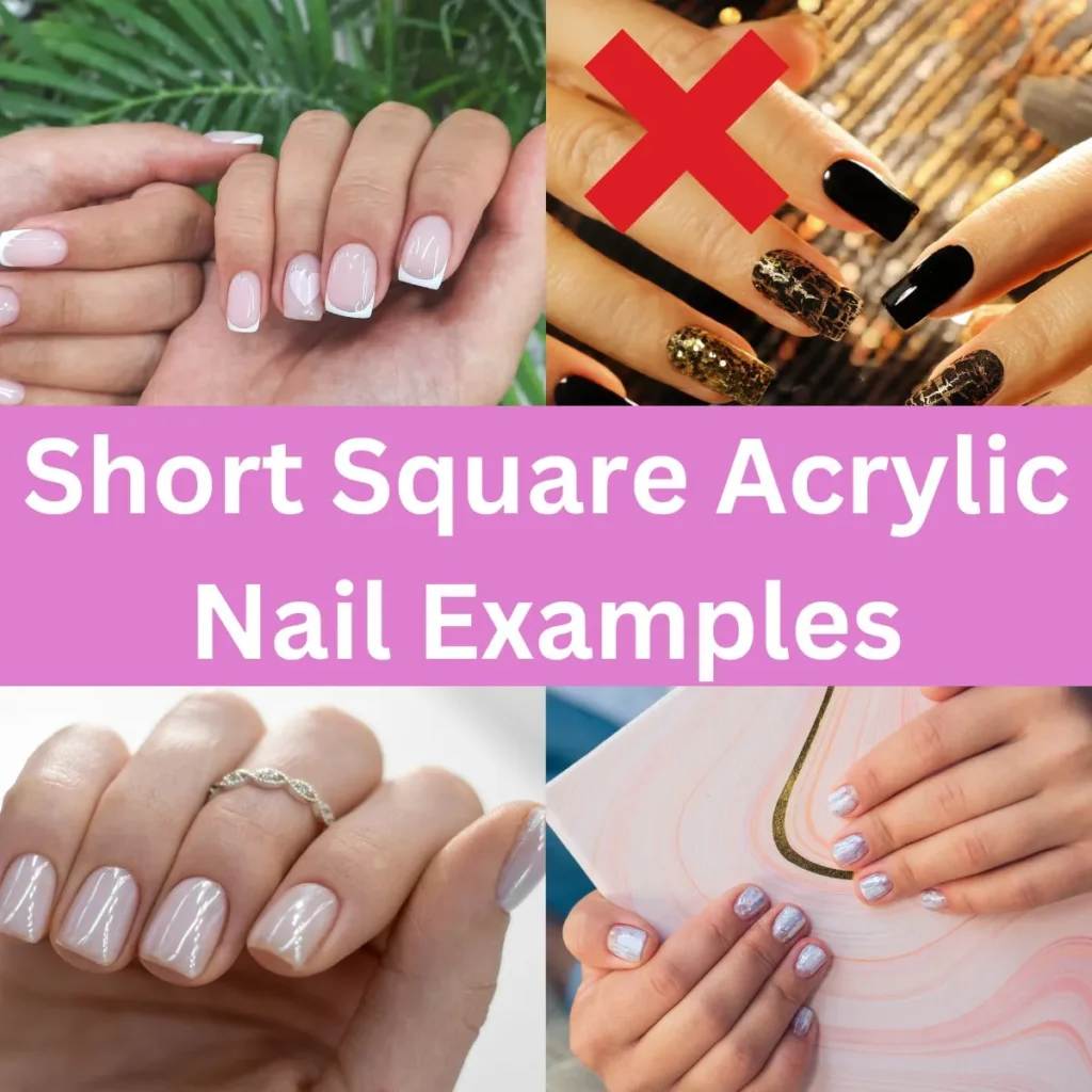 Short Square Acrylic Nails