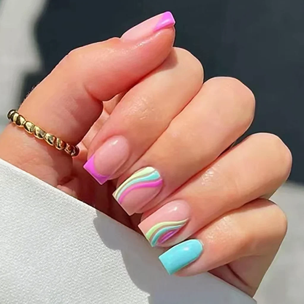 summer square nail designs