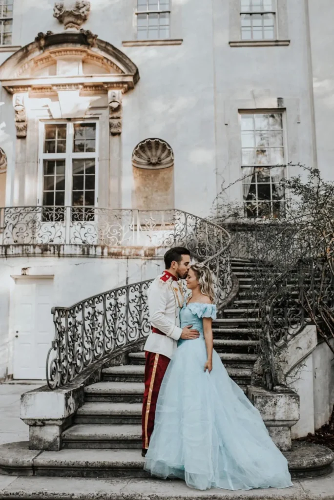 Disney couple photoshoot + Prince Charming and Cinderella costumes