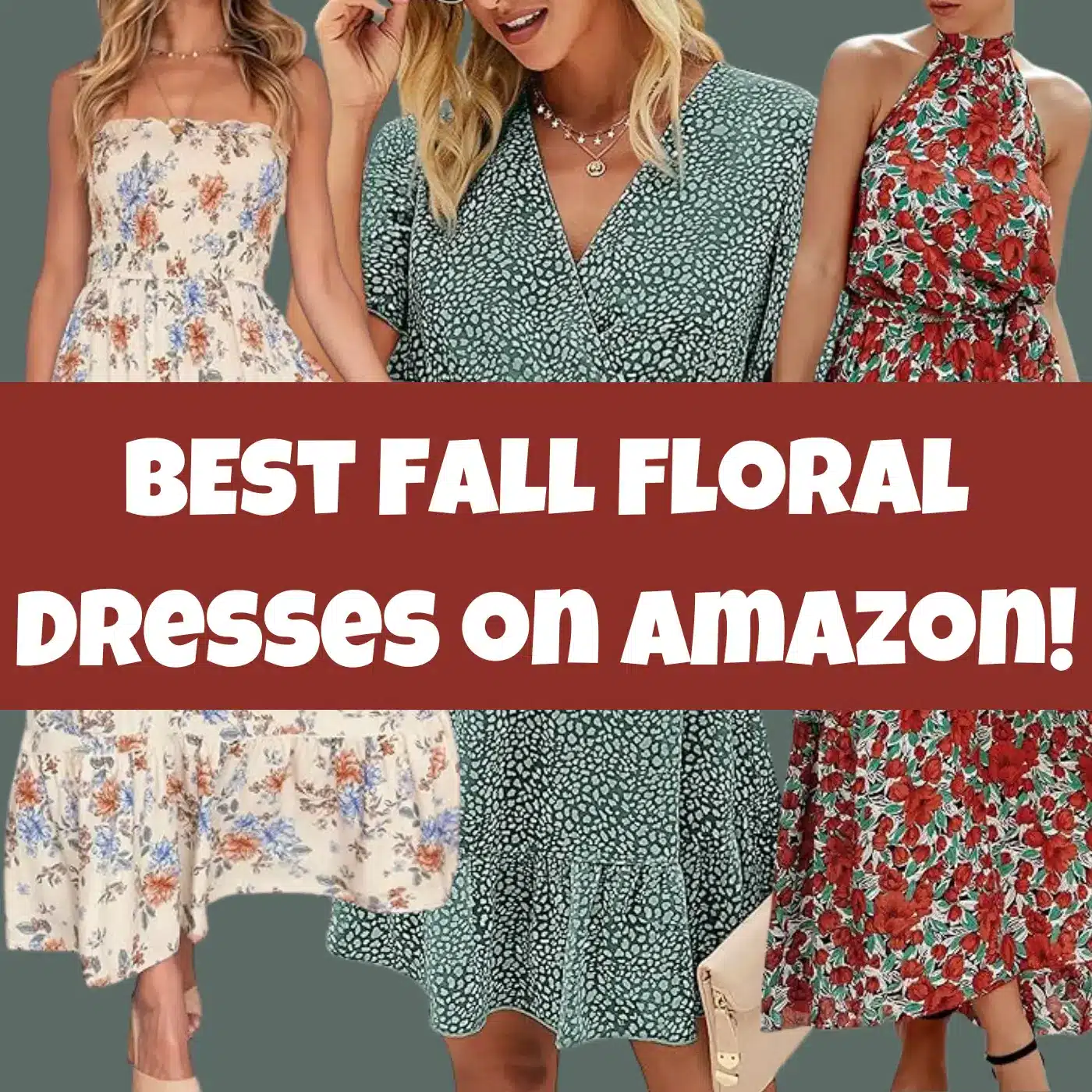 best fall floral dresses on Amazon