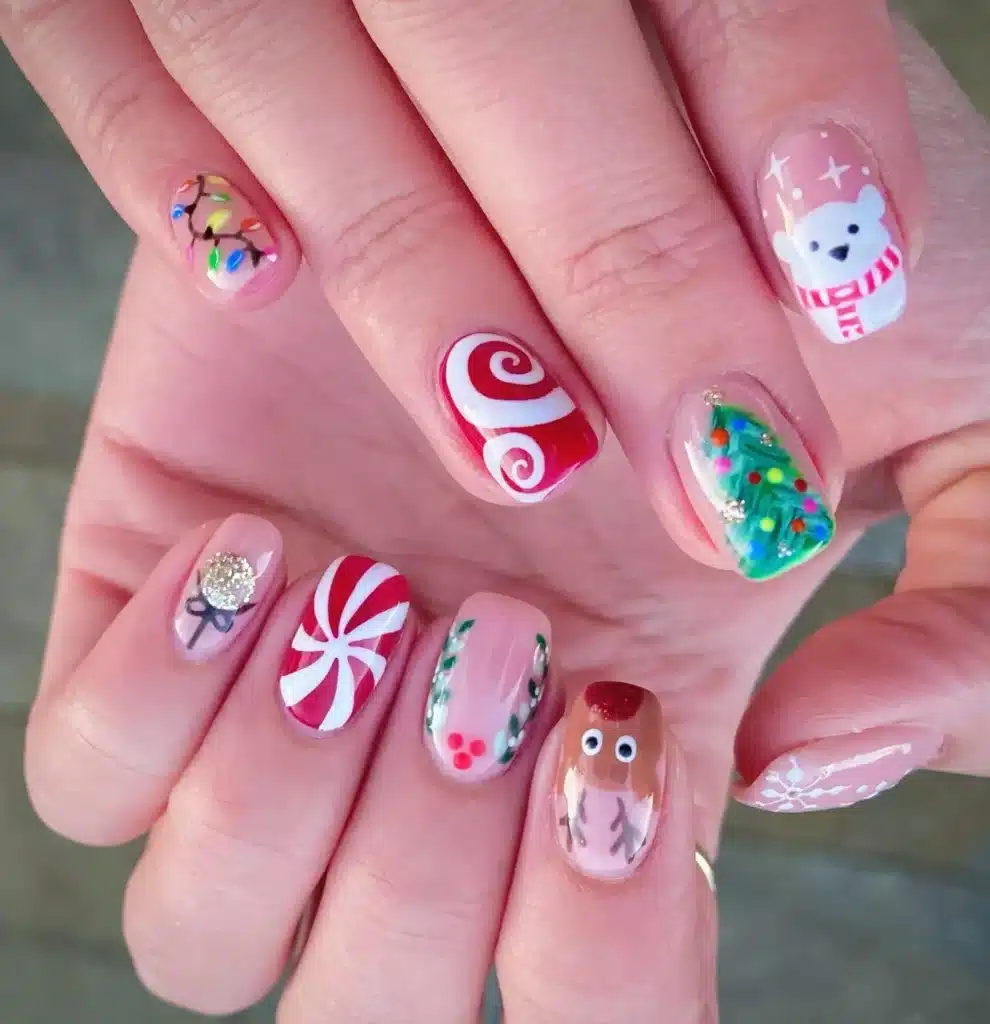 cute Christmas nails