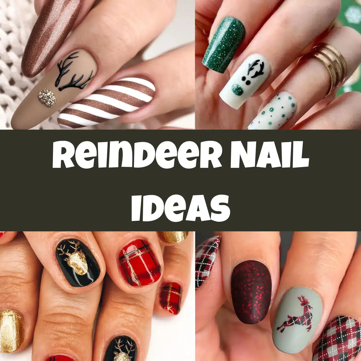 reindeer nails by Very Easy Makeup