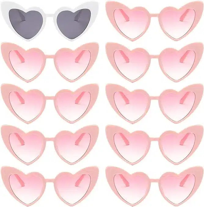 bachelorette heart shaped sunglasses