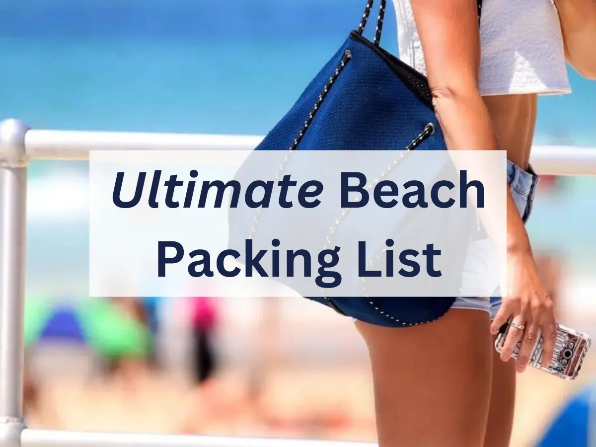 beach packing list for women